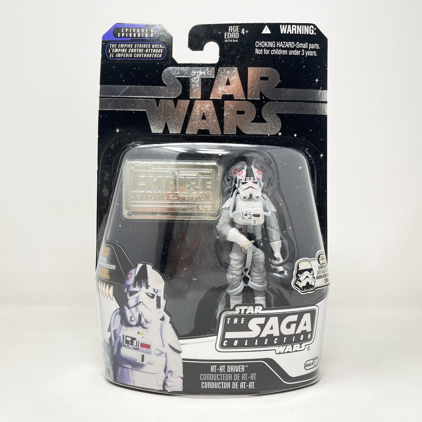 Vintage Hasbro Star Wars Mid MOC AT-AT Driver #09 - Foil Variant - Hasbro Saga Collection (2006)