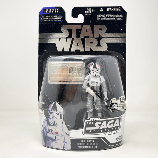 Vintage Hasbro Star Wars Mid MOC AT-AT Driver #09 - Foil Variant - Hasbro Saga Collection (2006)