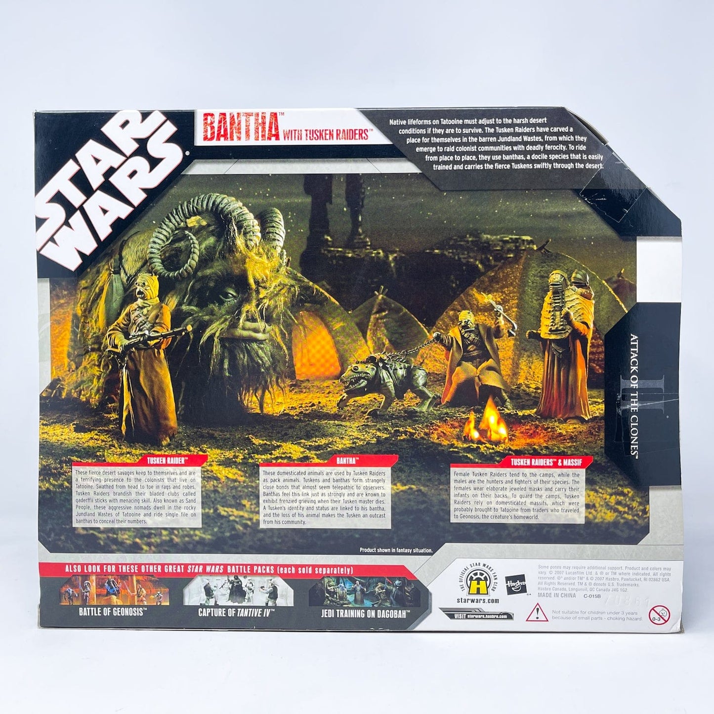 Vintage Hasbro Star Wars Mid MOC Bantha & Tusken Raiders - Sealed 30th Anniversary