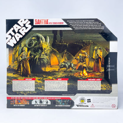 Vintage Hasbro Star Wars Mid MOC Bantha & Tusken Raiders - Sealed 30th Anniversary