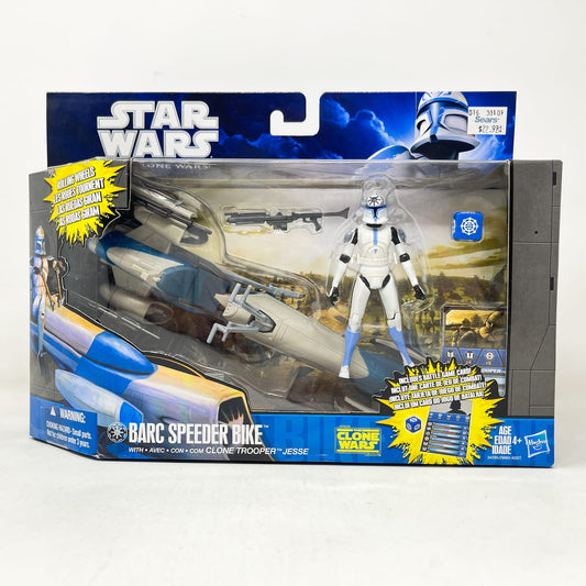 Vintage Hasbro Star Wars Mid MOC BARC Speeder Bike with Clone Trooper Jesse – Hasbro Star Wars The Clone Wars (2010)_