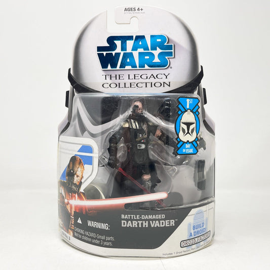 Vintage Hasbro Star Wars Mid MOC Battle Damaged Darth Vader (GH 3) 2008 - Hasbro Legacy Collection Star Wars Action Figure