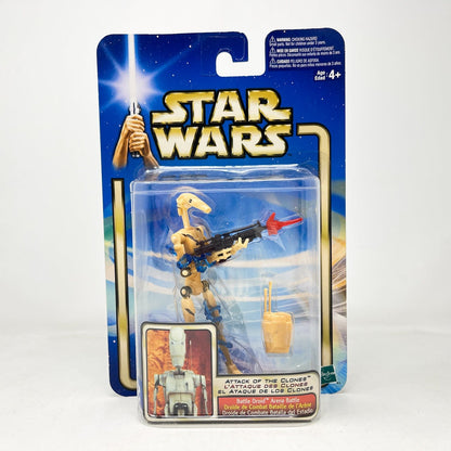 Vintage Hasbro Star Wars Mid MOC Battle Droid (Arena Battle) #02-11 - Hasbro SAGA Series 3.75"