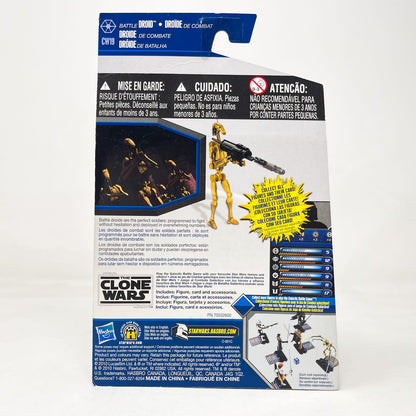 Vintage Hasbro Star Wars Mid MOC Battle Droid  CW19 - Hasbro The Clone Wars (2010)