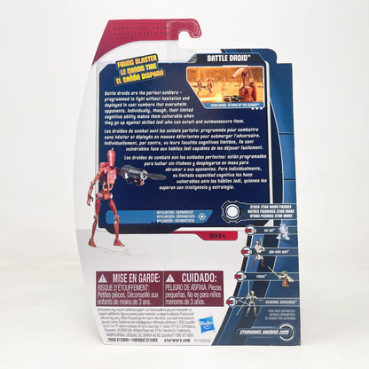 Vintage Hasbro Star Wars Mid MOC Battle Droid (Maroon) MH04 – Hasbro Movie Heroes (2012)