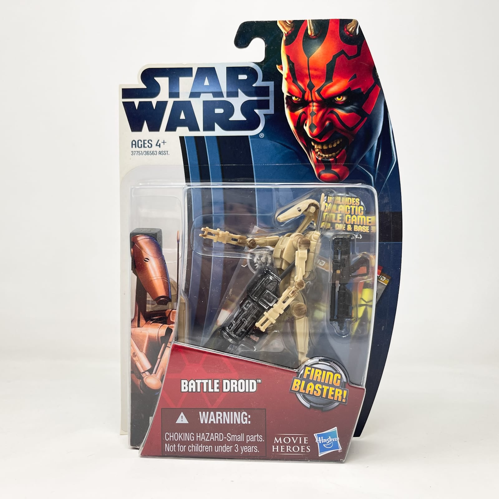 Vintage Hasbro Star Wars Mid MOC Battle Droid (Tan) MH04 – Hasbro Movie Heroes (2012)