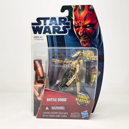 Vintage Hasbro Star Wars Mid MOC Battle Droid (Tan) MH04 – Hasbro Movie Heroes (2012)
