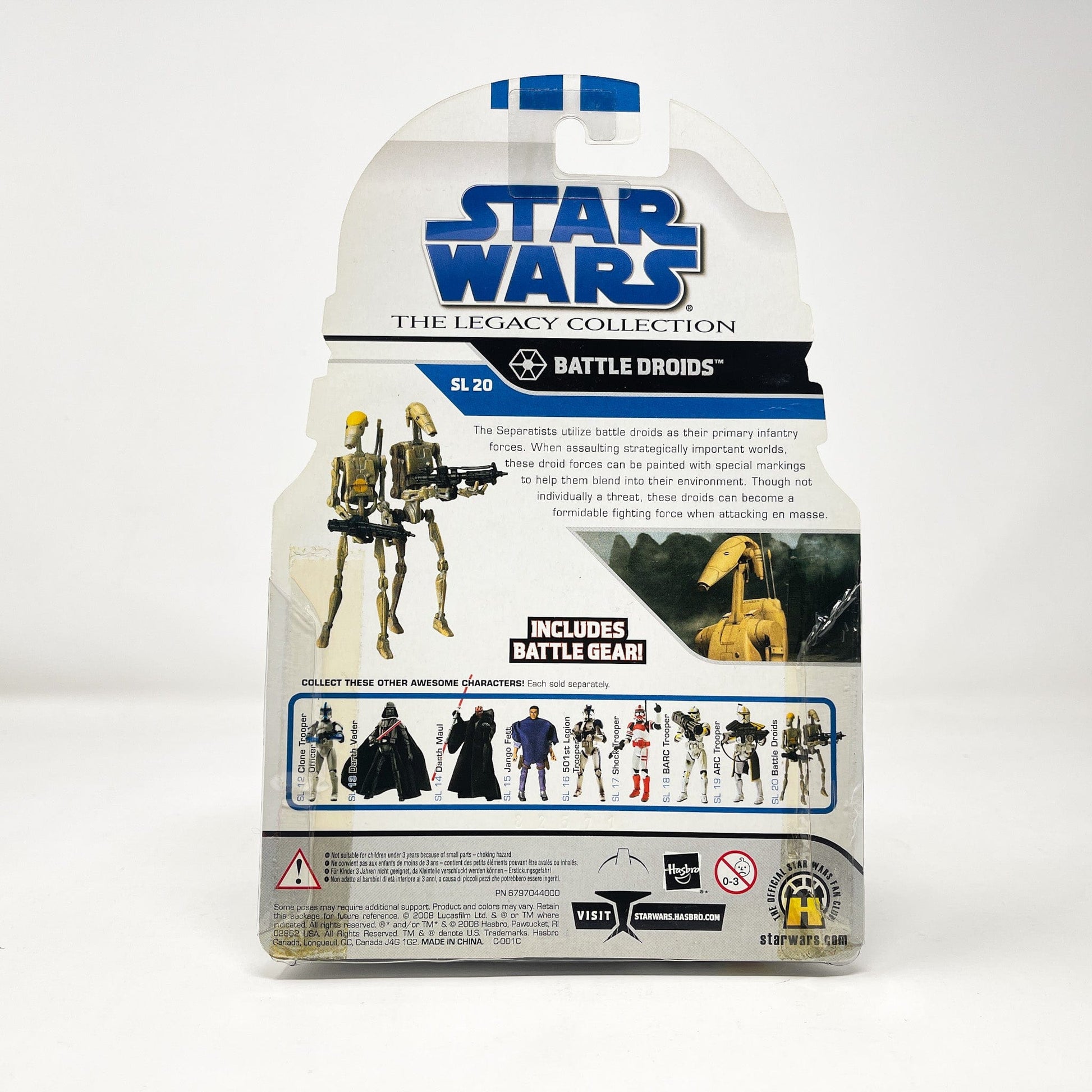 Vintage Hasbro Star Wars Mid MOC Battle Droids - Tan (SL20) - Hasbro Saga Legends 2010 Star Wars Action Figure 2-Pack