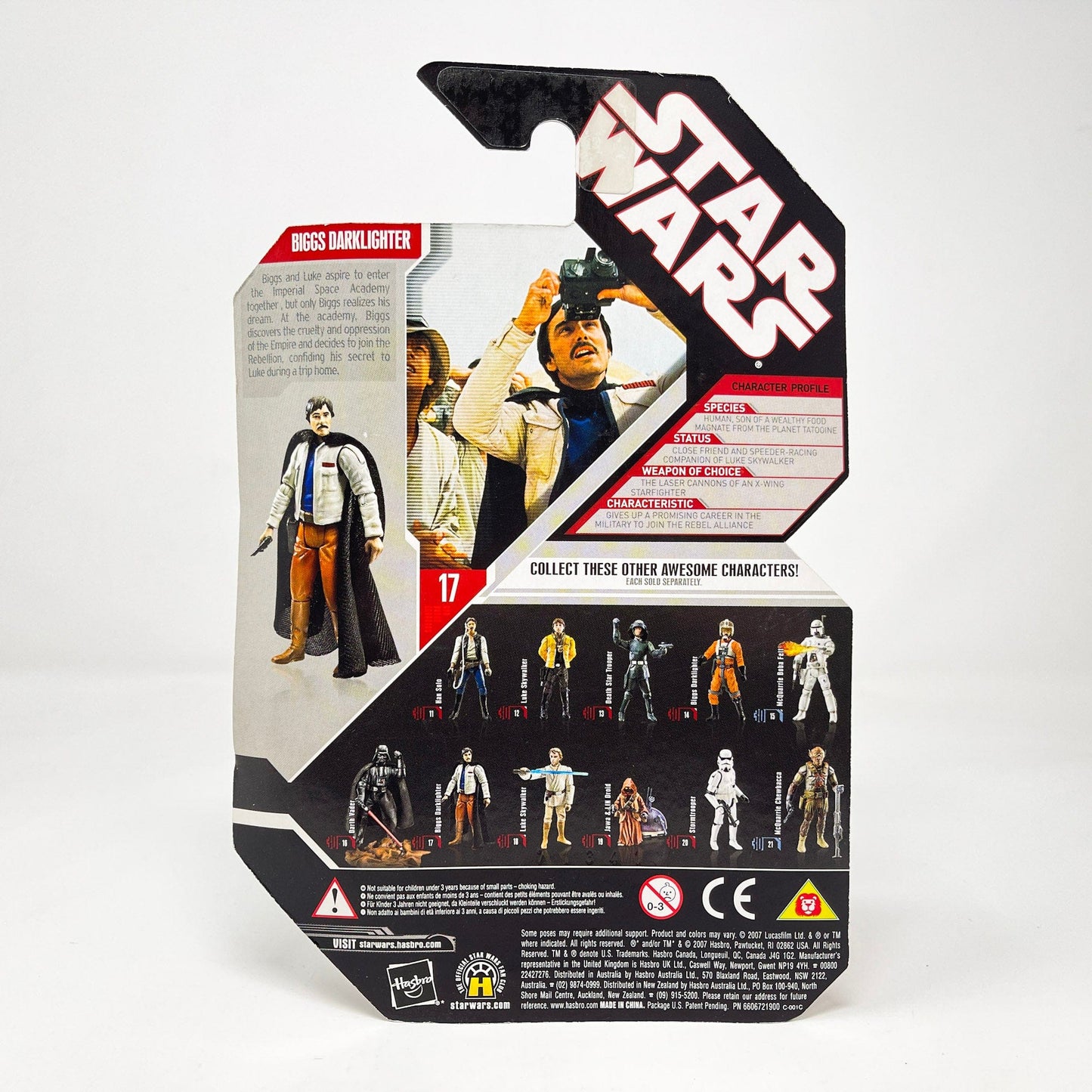 Vintage Hasbro Star Wars Mid MOC Biggs Darklighter #17 (Space Academy) - Hasbro 30th Anniversary Collection