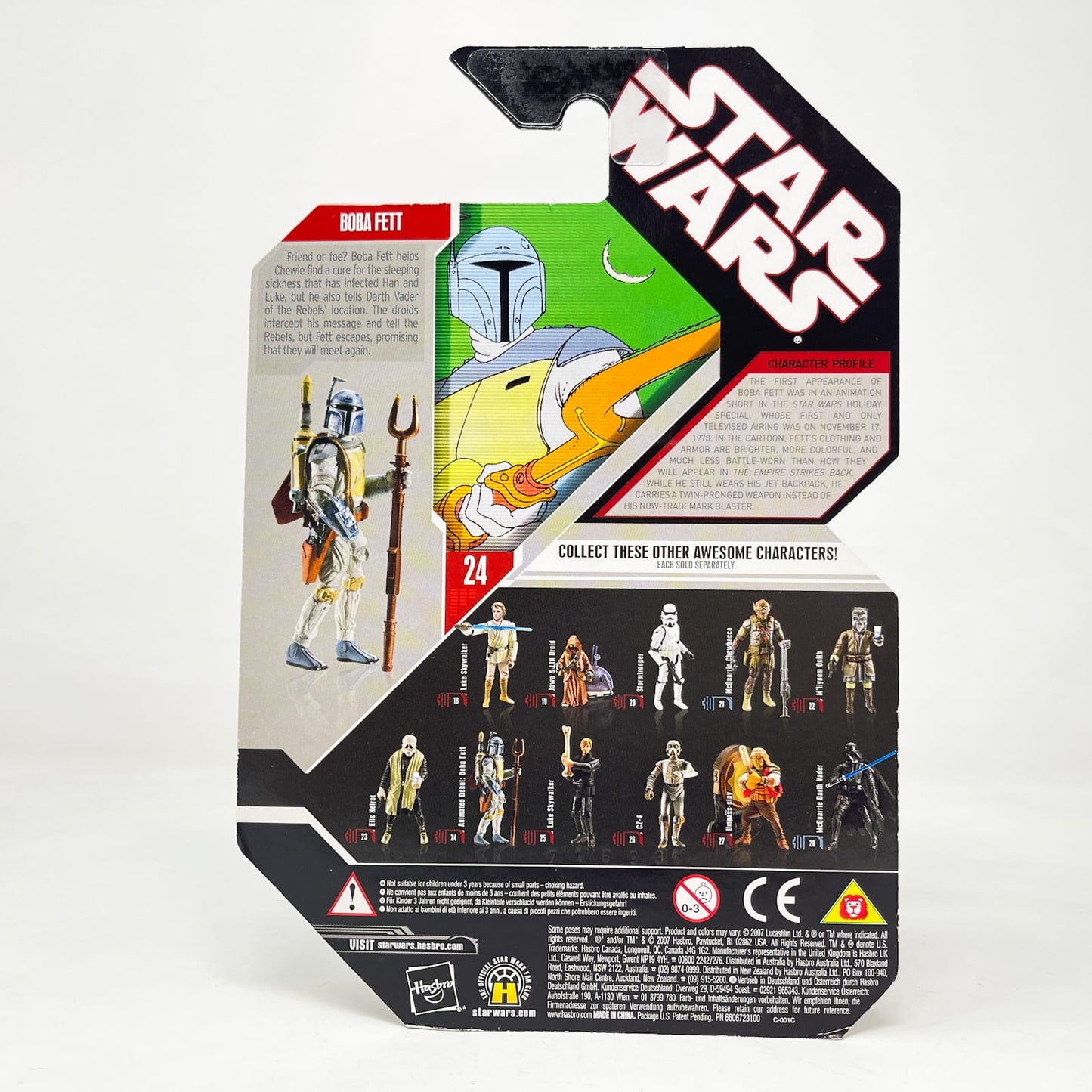 Vintage Hasbro Star Wars Mid MOC Boba Fett - Animated Debut - Hasbro 30th Anniversary Collection 3.75"