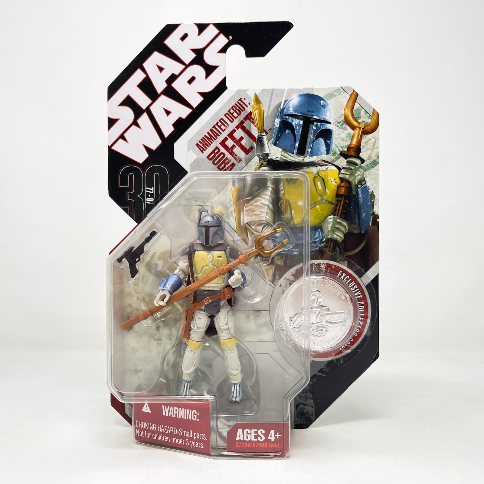 Vintage Hasbro Star Wars Mid MOC Boba Fett - Animated Debut - Hasbro 30th Anniversary Collection 3.75"