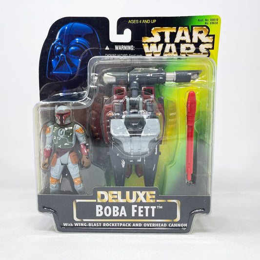 Vintage Hasbro Star Wars Mid MOC Boba Fett (Deluxe) – Hasbro Star Wars Power of the Force (1996)