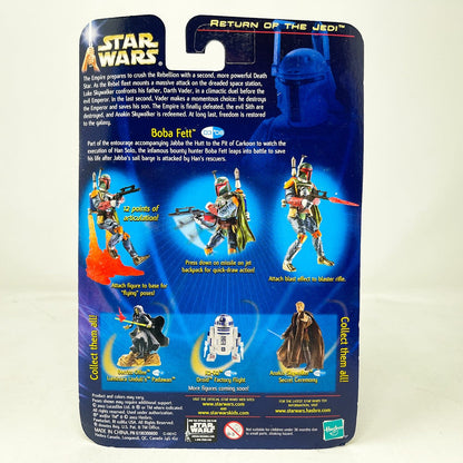 Vintage Hasbro Star Wars Mid MOC Boba Fett (The Pit of Carkoon) #03-08 - Hasbro SAGA Series 3.75"