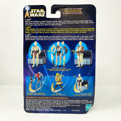 Vintage Hasbro Star Wars Mid MOC C-3PO (Protocol Droid) #02-04 - Hasbro SAGA Series 3.75"