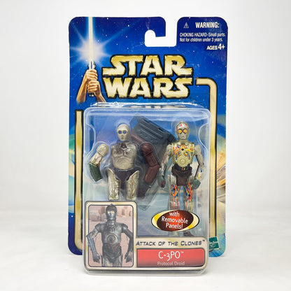 Vintage Hasbro Star Wars Mid MOC C-3PO (Protocol Droid) #02-04 - Hasbro SAGA Series 3.75"