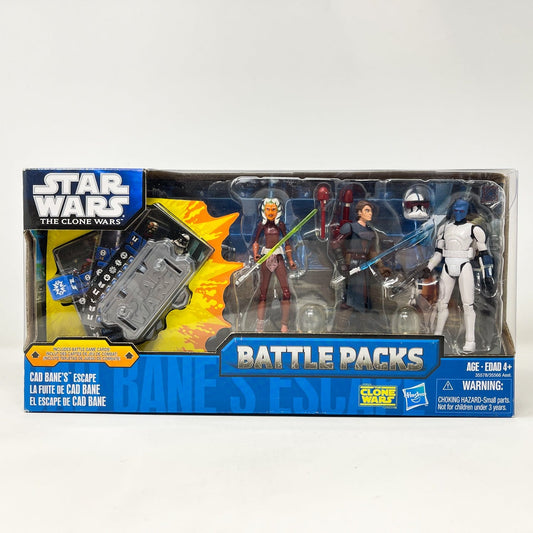 Vintage Hasbro Star Wars Mid MOC Cad Bane's Escape Clone Wars Battle Packs - 3.75" Hasbro 2011