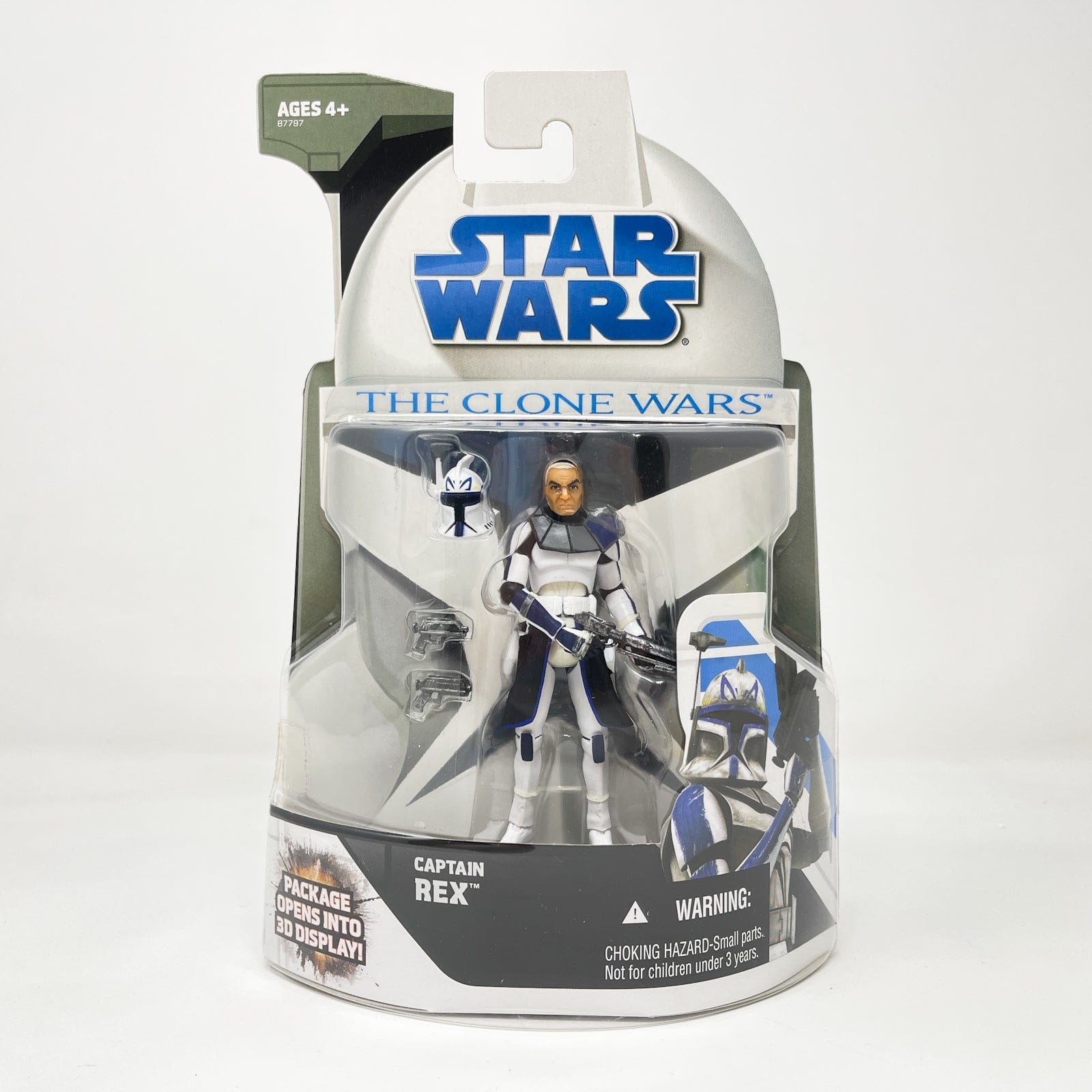 Vintage Hasbro Star Wars Mid MOC Captain Rex #04 - Hasbro The Clone Wars (2008)