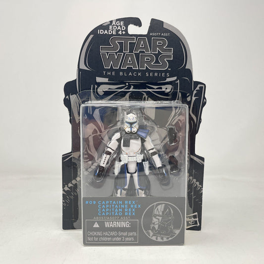 Vintage Hasbro Star Wars Mid MOC Captain Rex (Blue Line) #09 - Hasbro 2014 3.75" Black Series Star Wars Action Figure