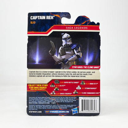 Vintage Hasbro Star Wars Mid MOC Captain Rex SL10 - Hasbro Saga Legends 3.75 (2013)