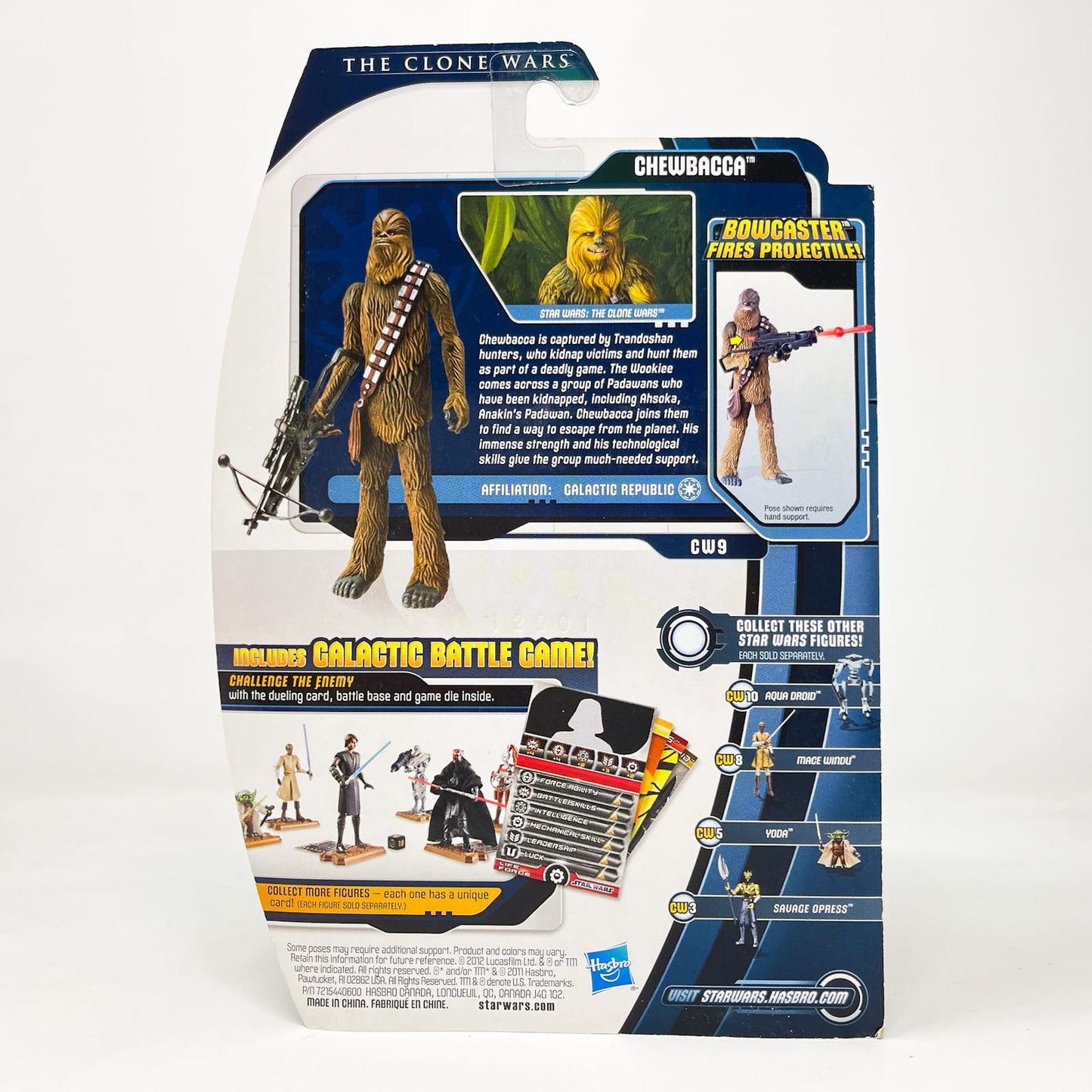 Vintage Hasbro Star Wars Mid MOC Chewbacca CW09 - Hasbro Movie Heroes/Clone Wars (2012)