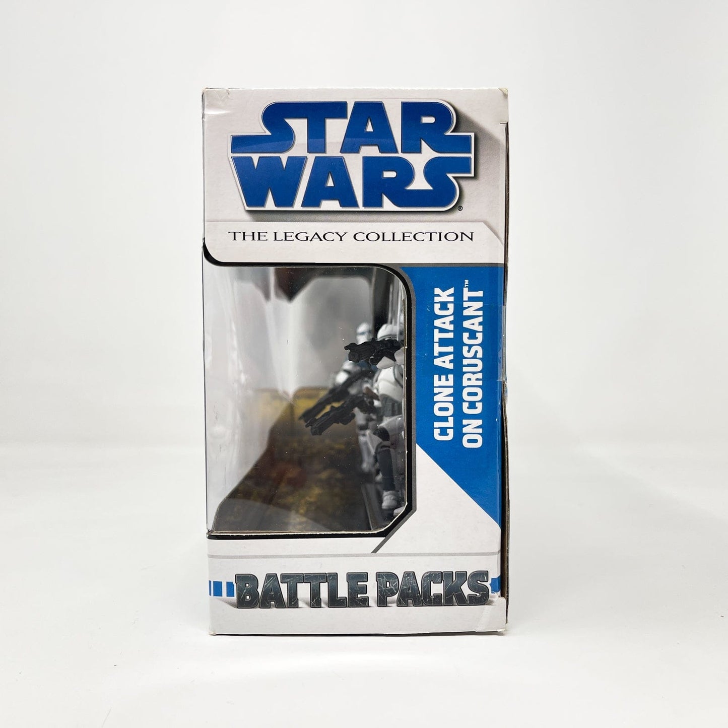 Vintage Hasbro Star Wars Mid MOC Clone Attack on Coruscant Battle Pack - Hasbro Legacy Collection (2008)