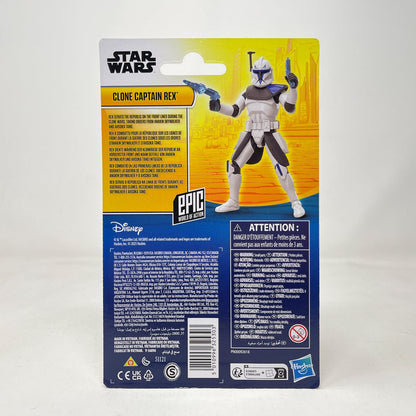 Vintage Hasbro Star Wars Mid MOC Clone Captain Rex - Epic Hero 4 inch Series