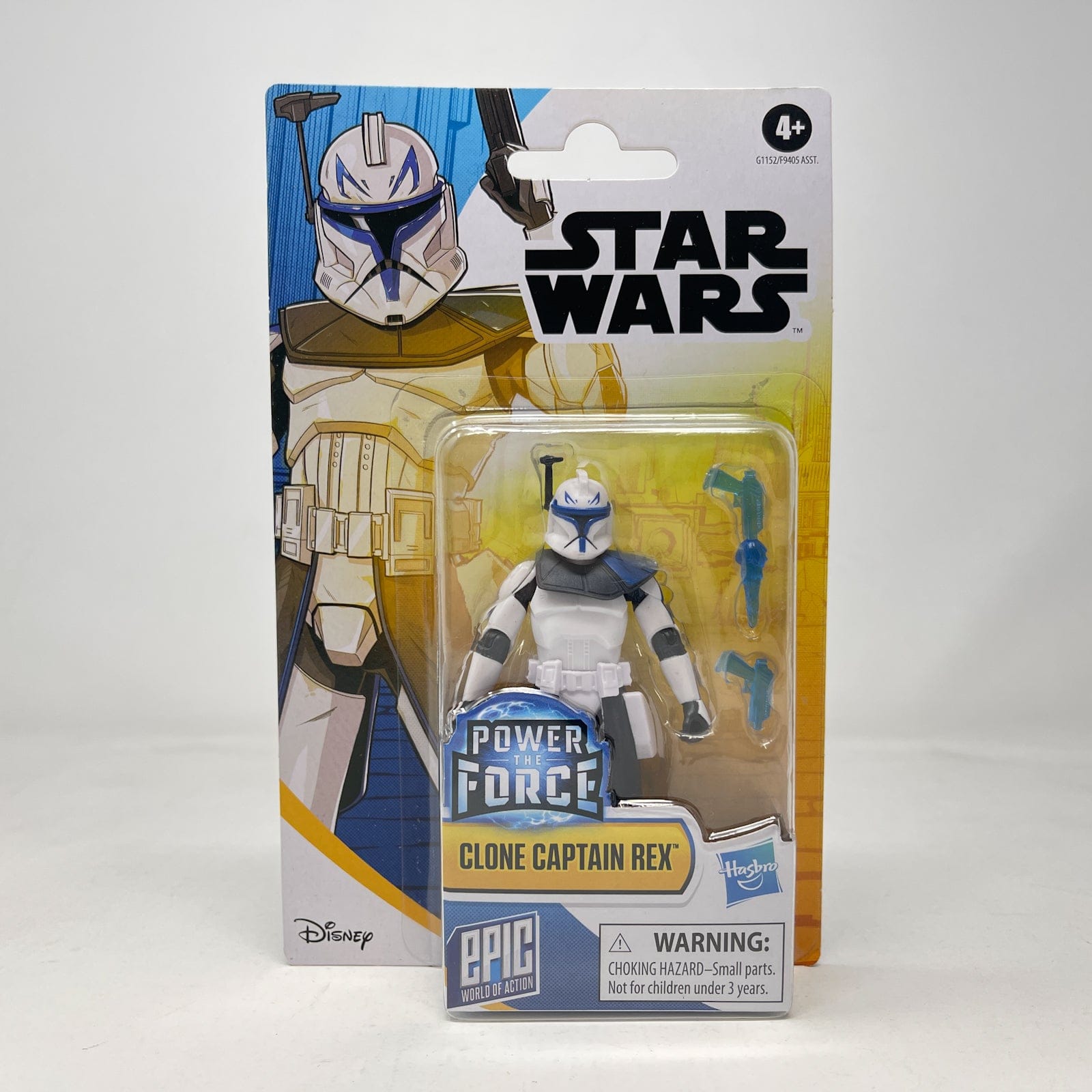 Vintage Hasbro Star Wars Mid MOC Clone Captain Rex - Epic Hero 4 inch Series