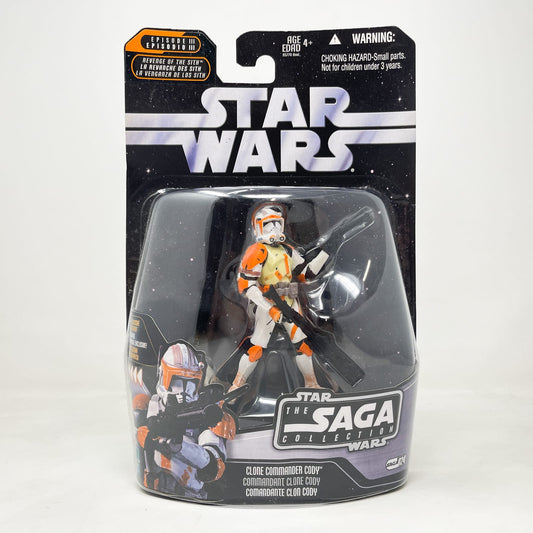 Vintage Hasbro Star Wars Mid MOC Clone Commander Cody #24 - Hasbro Saga Collection (2006)