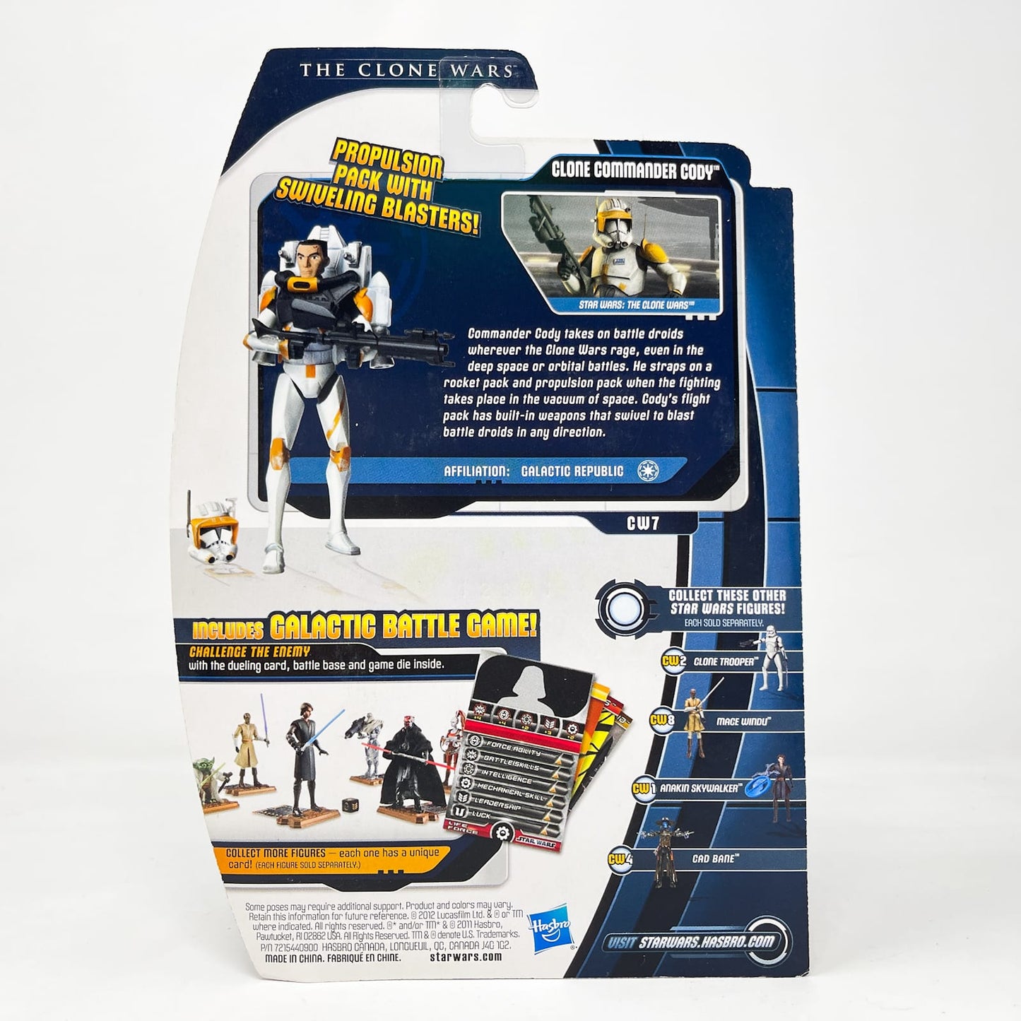 Vintage Hasbro Star Wars Mid MOC Clone Commander Cody CW07  - Hasbro Movie Heroes/Clone Wars (2012)