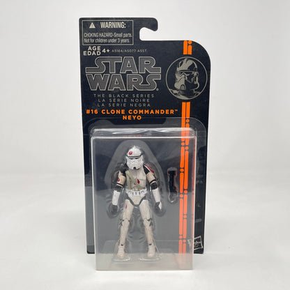 Vintage Hasbro Star Wars Mid MOC Clone Commander Neyo (Orange Line) #16 - Hasbro 2013 3.75" Black Series Star Wars Action Figure