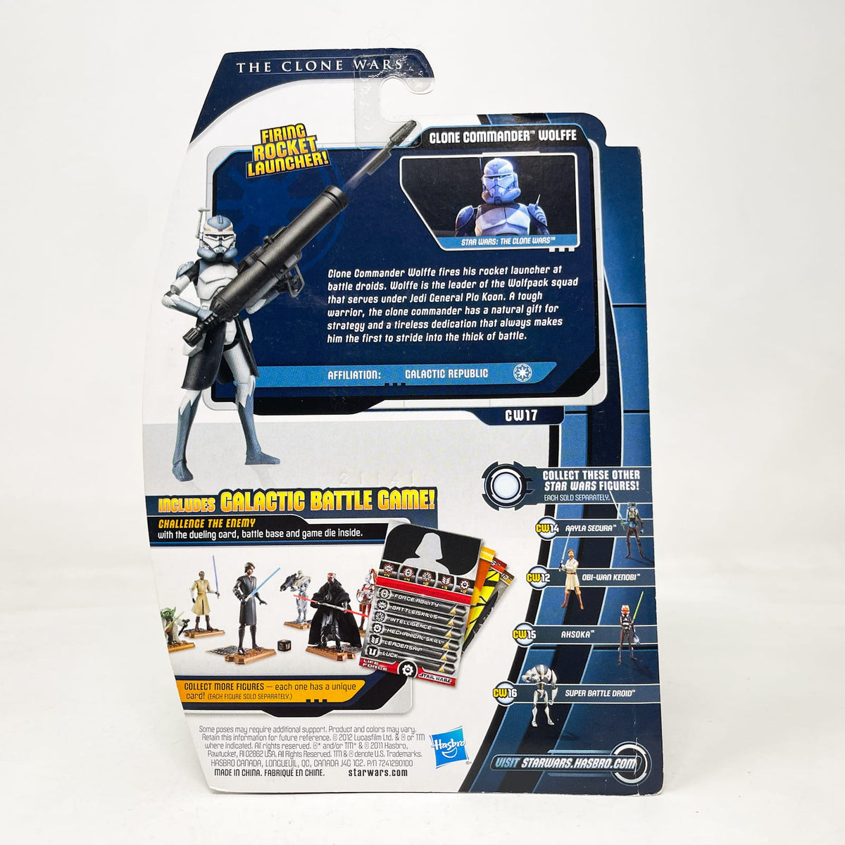 Vintage Hasbro Star Wars Mid MOC Clone Commander Wolffe CW17 – Hasbro Movie Heroes/Clone Wars (2012)