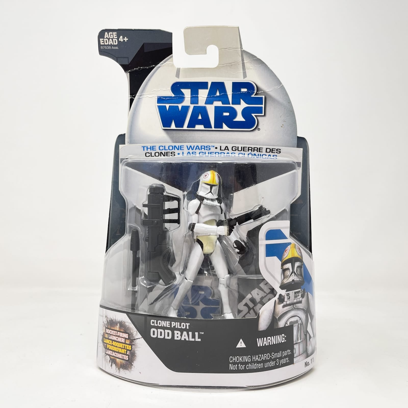 Vintage Hasbro Star Wars Mid MOC Clone Pilot Odd Ball #11 – Hasbro Star Wars The Clone Wars (2008)