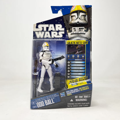 Vintage Hasbro Star Wars Mid MOC Clone Pilot Odd Ball CW14 - Hasbro The Clone Wars (2010)