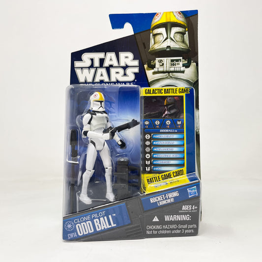Vintage Hasbro Star Wars Mid MOC Clone Pilot Odd Ball CW14 - Hasbro The Clone Wars (2010)