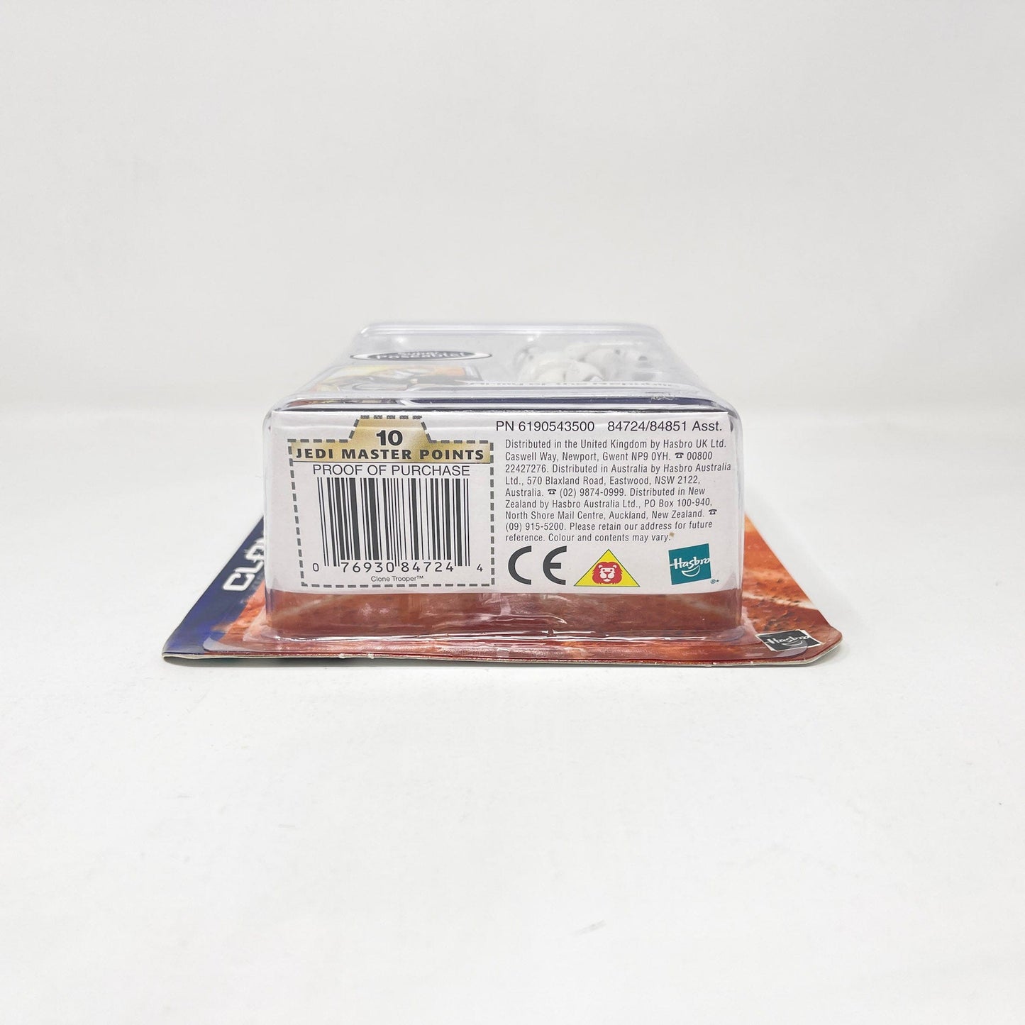 Vintage Hasbro Star Wars Mid MOC Clone Trooper 03-50 - White Armor (2003) - SAGA Clone Wars MOC