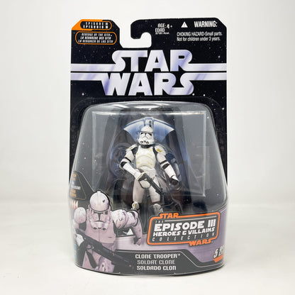 Vintage Hasbro Star Wars Mid MOC Clone Trooper #5 of 12 - Hasbro Saga Collection (2007)