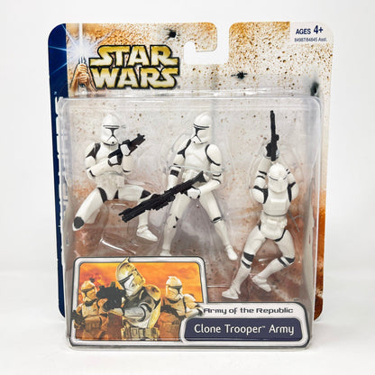 Vintage Hasbro Star Wars Mid MOC Clone Trooper Army - Set 1 - Army of the Republic (2003) SAGA Clone Wars MOC