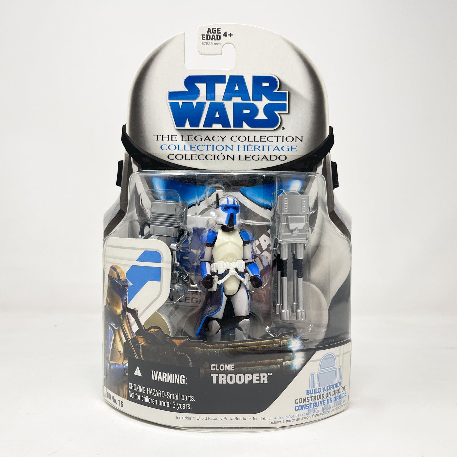 Vintage Hasbro Star Wars Mid MOC Clone Trooper BD 16 - Hasbro Legacy Collection (2008)