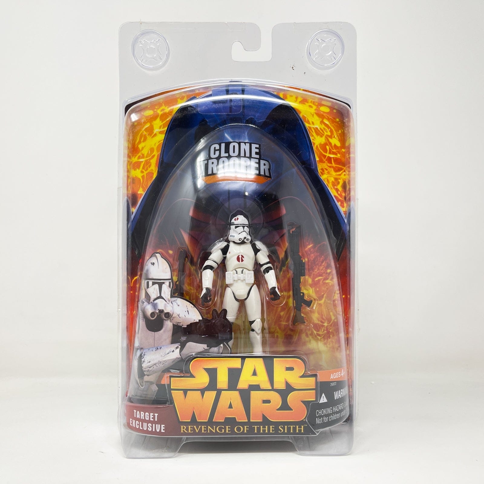 Vintage Hasbro Star Wars Mid MOC Clone Trooper - Hasbro ROTS 2005 Target Exclusive