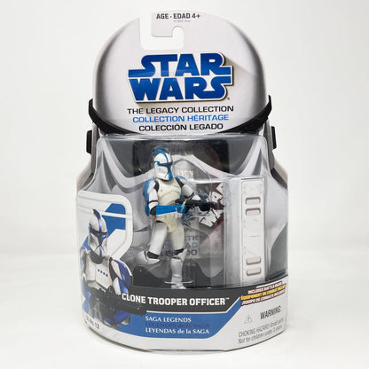 Vintage Hasbro Star Wars Mid MOC Clone Trooper Officer BLUE (Lieutenant) SL 12 - Hasbro Legacy Collection (2008)