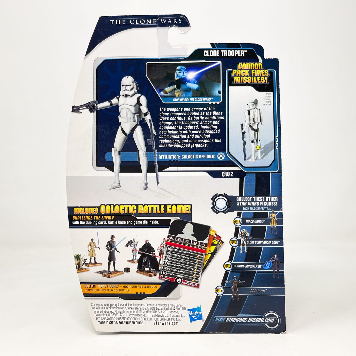 Vintage Hasbro Star Wars Mid MOC Clone Trooper Phase II Armour CW02  - Hasbro Movie Heroes/Clone Wars (2012)