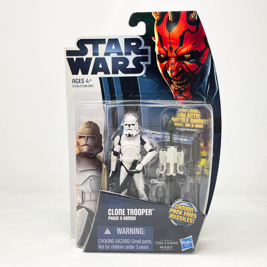 Vintage Hasbro Star Wars Mid MOC Clone Trooper Phase II Armour CW02  - Hasbro Movie Heroes/Clone Wars (2012)