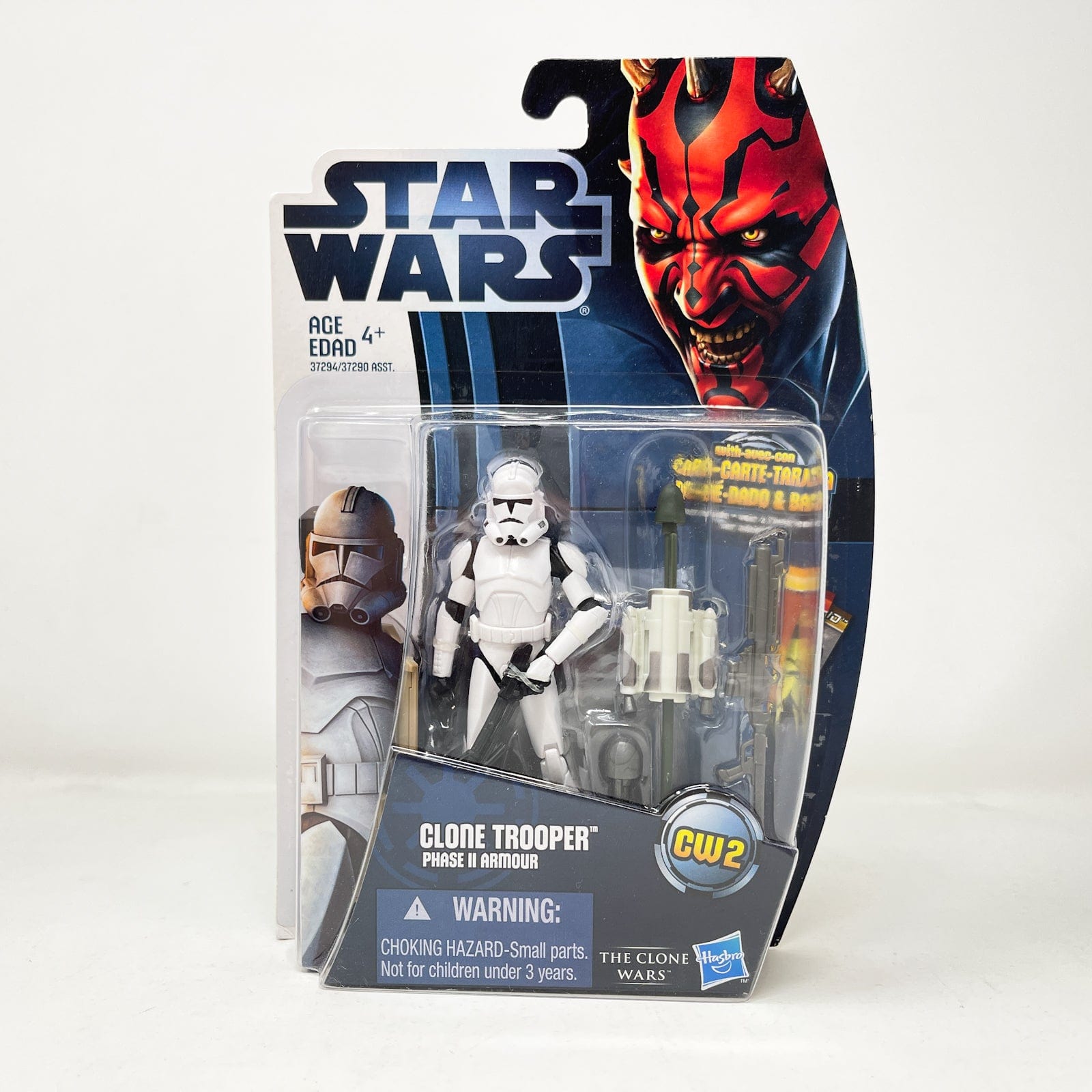 Vintage Hasbro Star Wars Mid MOC Clone Trooper Phase II Armour CW2  - Hasbro Clone Wars 2012 Star Wars Action Figure