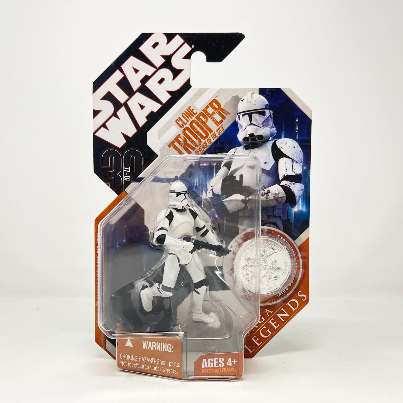 Vintage Hasbro Star Wars Mid MOC Clone Trooper (Revenge of the Sith) - Hasbro 30th Anniversary Collection 3.75"