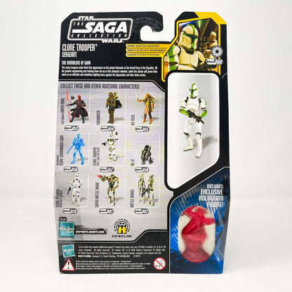 Vintage Hasbro Star Wars Mid MOC Clone Trooper Sergeant #60 - Hasbro Saga Collection (2007)
