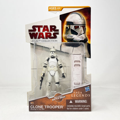 Vintage Hasbro Star Wars Mid MOC Clone Trooper SL12 - Hasbro Revenge of the Sith 3.75"