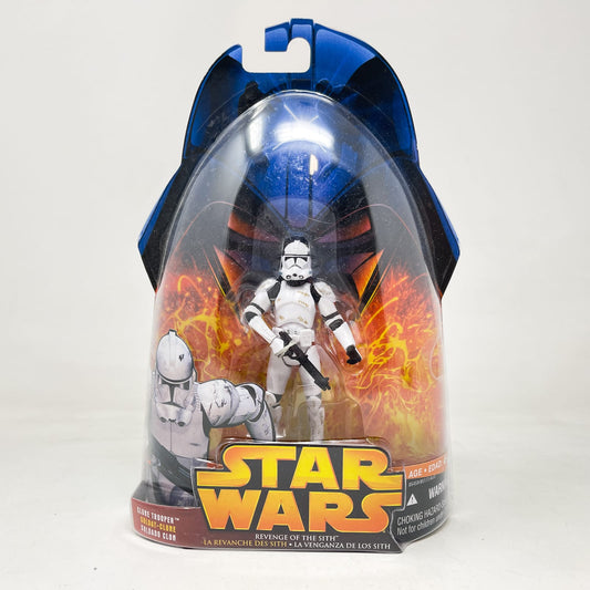 Vintage Hasbro Star Wars Mid MOC Clone Trooper (Super Articulated) #41 - Hasbro ROTS 2005