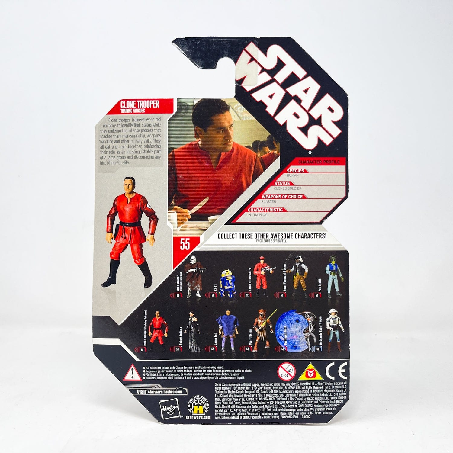 Vintage Hasbro Star Wars Mid MOC Clone Trooper (Training Fatigues) #55 - Hasbro Saga Legends - 30th Anniversary Collection