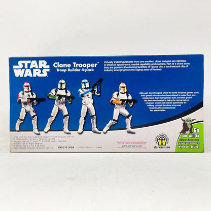 Vintage Hasbro Star Wars Mid MOC Clone Trooper Troop Builder 4-pack Colour Set - Original Trilogy Collection - MISB (2005)