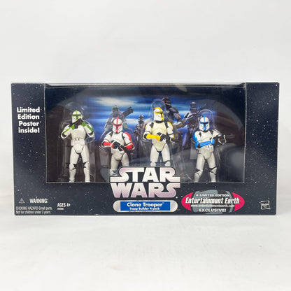 Vintage Hasbro Star Wars Mid MOC Clone Trooper Troop Builder 4-pack Colour Set - Original Trilogy Collection - MISB (2005)